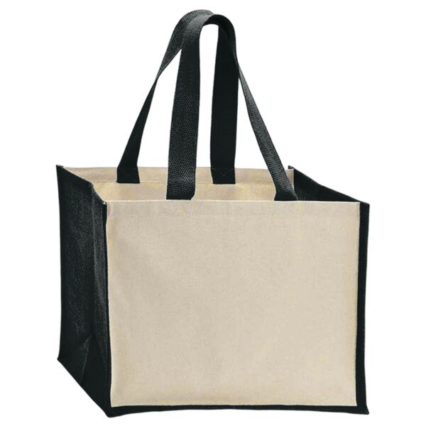 Brand Lab Jute and Canvas Shopper Thumbnail