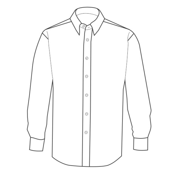 Men's Long Sleeve Fitted Stretch Shirt Thumbnail