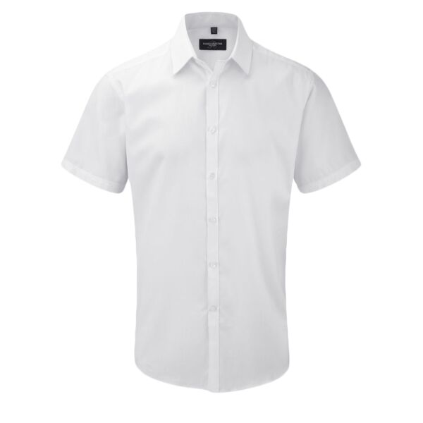 Short sleeve herringbone shirt Thumbnail