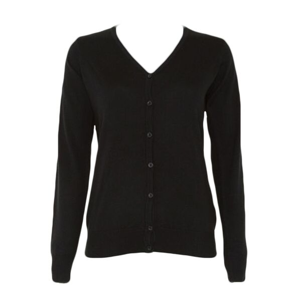 Kustom Kit Ladies Arundel Cotton Acrylic V Neck Cardigan Thumbnail