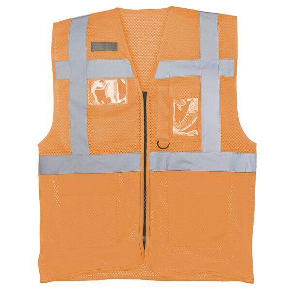 Hi-vis top cool open-mesh executive waistcoat (HVW820) Thumbnail