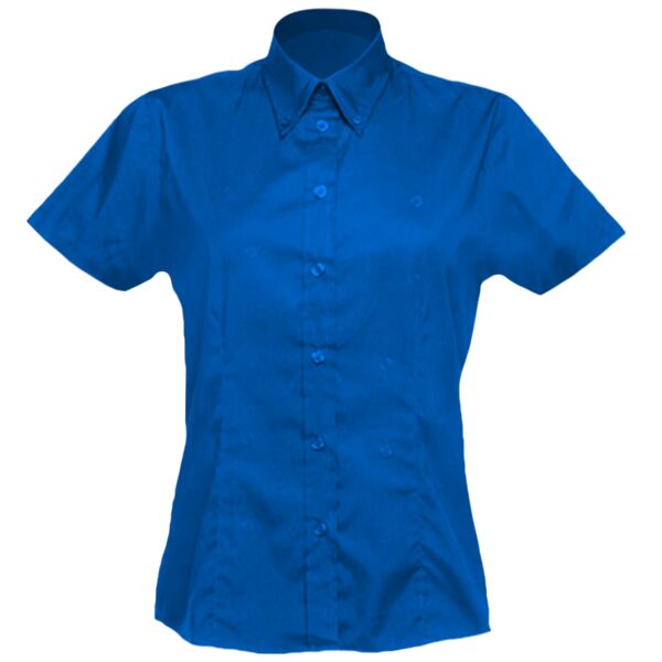 Women's corporate Oxford blouse short-sleeved (tailored fit) Thumbnail