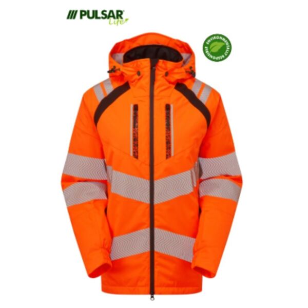 PULSAR® LIFE Women's HV Orange Insulated Parka Thumbnail