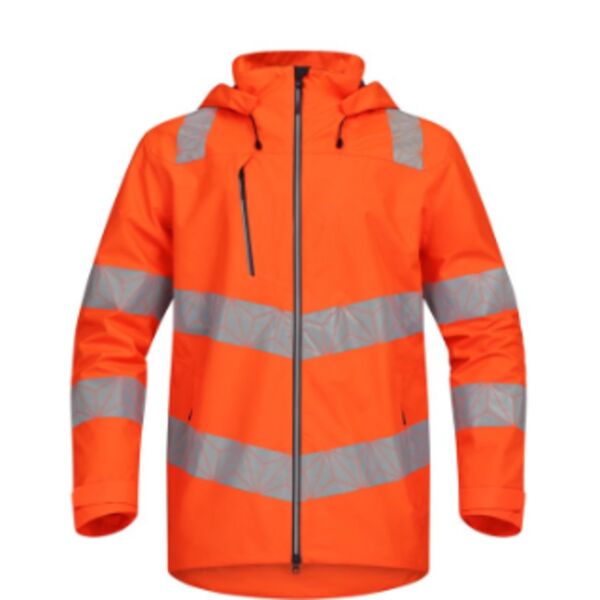PULSAR® REACT Men's Hi-Vis Waterproof Orange Shell Jacket Thumbnail