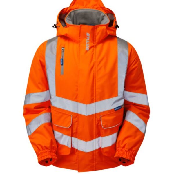 PULSAR® Protect Padded Bomber Jacket Orange Thumbnail