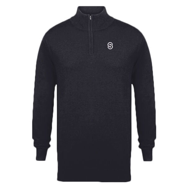Simplicity - Henbury Zip Neck Sweater Thumbnail
